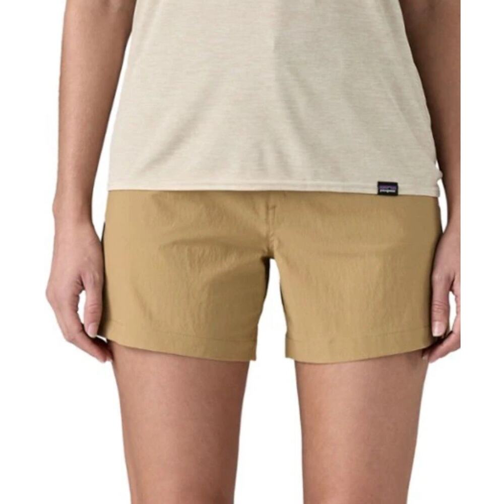 Patagonia Quandary Shorts Beige Hiking Outdoor Lightweight Womens Size 12
